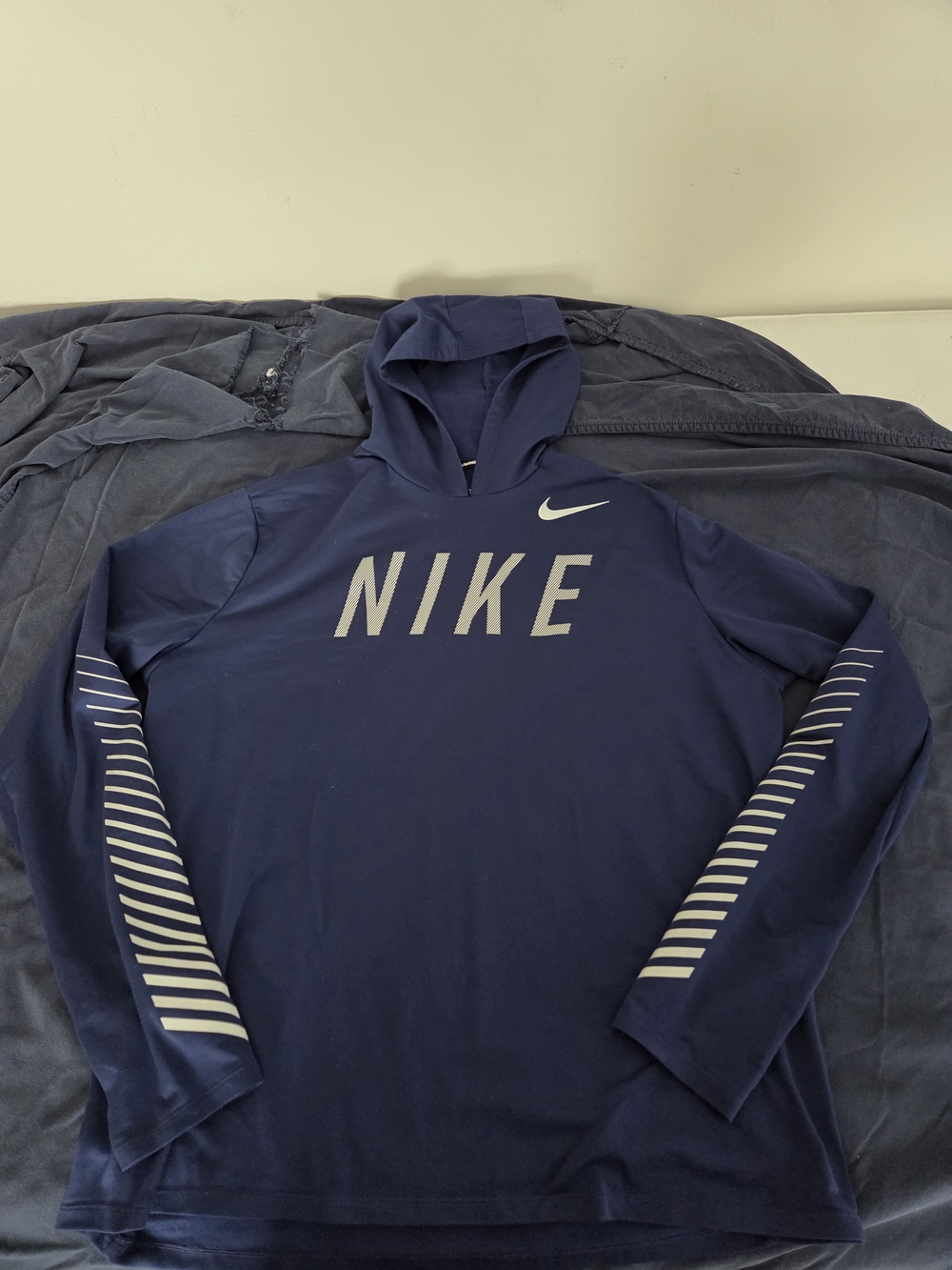 Nike Navy Dri Fit Running Sweatshirt